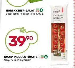 Matkroken SMAK* PICCOLOTOMATER, NOK 39.9 tilbud