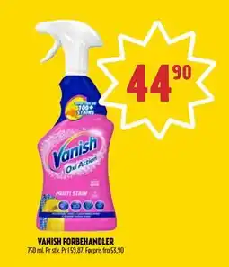 Coop Prix VANISH FORBEHANDLER, NOK 44.9 tilbud