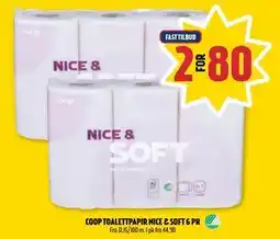 Coop Prix COOP TOALETTPAPIR NICE & SOFT 6 PK, NOK 80 tilbud