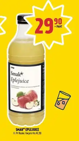 Coop Prix SMAK* EPLEJUICE, NOK 29.9 tilbud