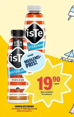 Coop Prix SUNNIVA ISTE FERSKEN, Medlemspris tilbud