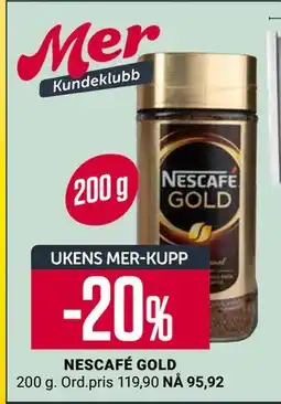 Europris NESCAFÉ GOLD, App-pris tilbud