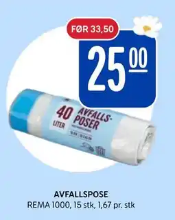 Rema 1000 AVFALLSPOSE, NOK 25 tilbud
