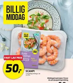 Bunnpris SCAMPI, NOK 50 tilbud