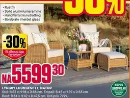 Europris LYNGBY LOUNGESETT, NATUR, NOK 5599.3 tilbud