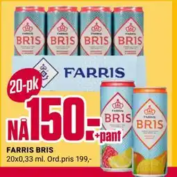 Europris FARRIS BRIS, NOK 150 tilbud
