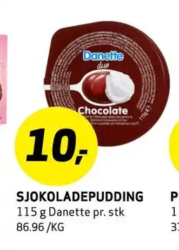Bunnpris SJOKOLADEPUDDING, NOK 10 tilbud