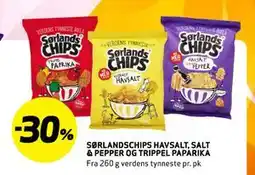 Bunnpris SØRLANDSCHIPS HAVSALT, SALT & PEPPER OG TRIPPEL PAPARIKA tilbud