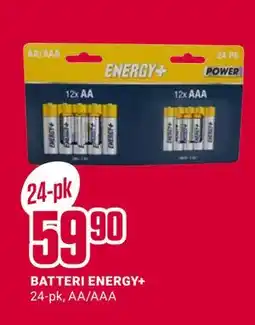 Europris BATTERI ENERGY+, NOK 59.9 tilbud