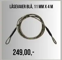 Biltema LÅSEVAIER BLÅ, 11 MM X 4M tilbud