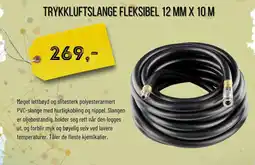 Biltema Trykkluftslange fleksibel 12 mm x 10 m tilbud