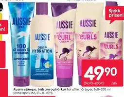 Rusta Aussie sjampo, balsam og hårkur tilbud