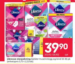 Rusta Libresse storpakning tilbud