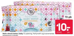 Rusta NoFo våtservietter, baby tilbud