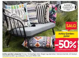 Rusta Ashby garden uteputer tilbud