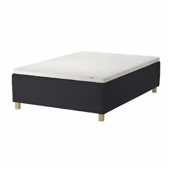 IKEA Stavanger Rammemadrass med overmadrass, medium antrasitt/norrsele hvit, 120x200 cm tilbud