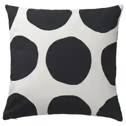 IKEA BlÅmunkar Putetrekk, hvit/svart/grå/prikker, 50x50 cm tilbud