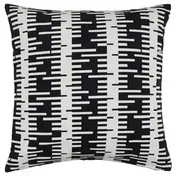 IKEA Stockholm 2025 Putetrekk, offwhite/svart, 50x50 cm tilbud