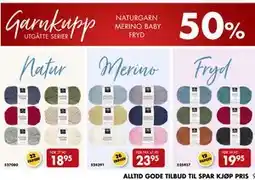 Sparkjøp NATURGARN MERINO BABY FRYD tilbud