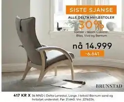 Skeidar Delta Lenestol, NOK 14999 tilbud