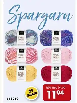 Sparkjøp Spargarn, NOK 11.94 tilbud