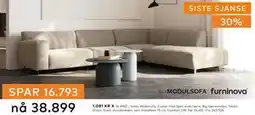Skeidar Vesta Modulsofa, NOK 38899 tilbud