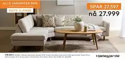 Skeidar Mandal hjørnesofa, NOK 27999 tilbud