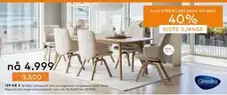 Skeidar Stressless Mint lav large med arm spisestol D200, NOK 4999 tilbud