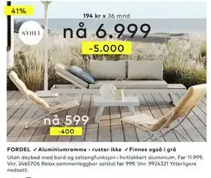 Skeidar Utah daybed, NOK 6999 tilbud