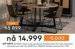 Skeidar Seattle spisestol, NOK 899 tilbud
