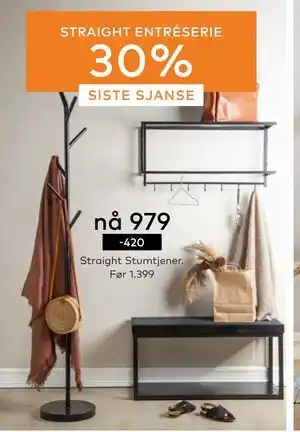 Skeidar Straight Stumtjener, NOK 979 tilbud