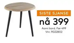 Skeidar Aomi bord, NOK 399 tilbud