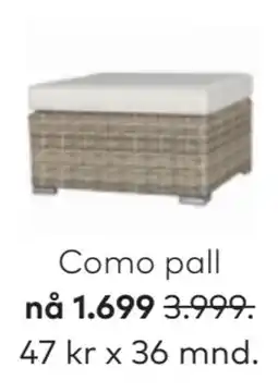 Skeidar Como pall, NOK 1699 tilbud