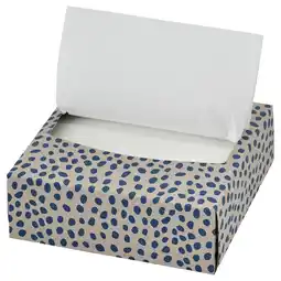 IKEA Pillerstarr Papirservietter, mønstret/beige blå, 32x16 cm tilbud