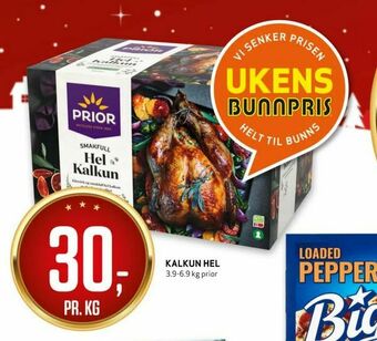 Bunnpris Kalkun hel tilbud