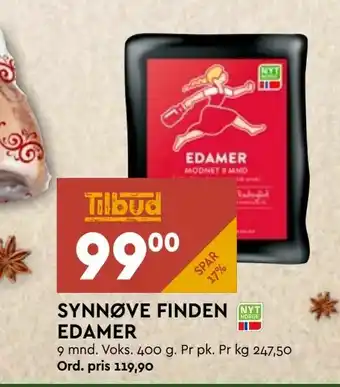 Coop Mega Synnøve finden edamer tilbud