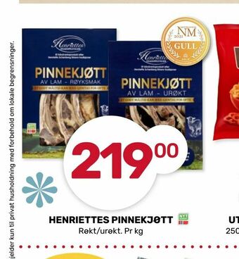Matkroken Henriettes pinnekjøtt tilbud