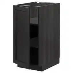 IKEA Metod Benkeskap med hylleplater, svart/lerhyttan svartbeiset, 40x60 cm tilbud