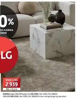 Bohus KARMA teppe tilbud