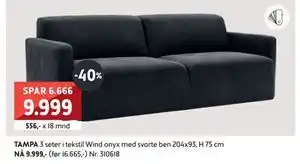 Bohus TAMPA 3 seter, NOK 9999 tilbud