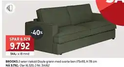 Bohus BROOKS 2 seter, NOK 9792 tilbud