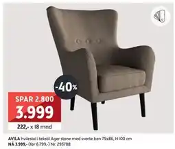 Bohus AVILA hvilestol, NOK 3999 tilbud