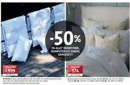 Bohus 50% PÅ ALLE* DUNDYNER, DUNPUTER OG SINDIG SENGESETT tilbud