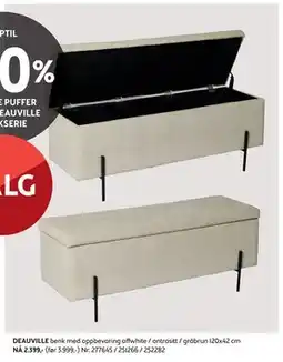 Bohus DEAUVILLE benk, NOK 2399 tilbud