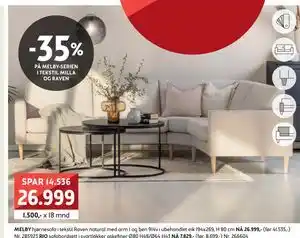 Bohus 35% PÅ MELBY-SERIEN I TEKSTIL MILLA OG RAVEN tilbud