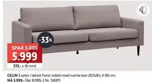 Bohus CELIN 3 seter, NOK 5999 tilbud