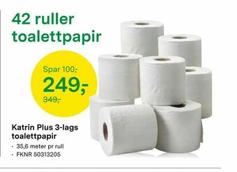 Felleskjøpet Katrin Plus 3-lags toalettpapir tilbud