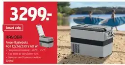 Jula Fryse-/kjøleboks 40 l 12/24/230 V 60 W, NOK 3299 tilbud
