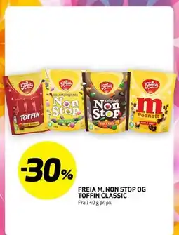 Bunnpris FREIA M, NON STOP OG TOFFIN CLASSIC tilbud