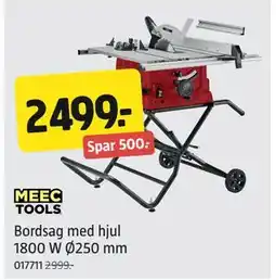 Jula Bordsag med hjul 1800 W Ø250 mm, NOK 2499 tilbud